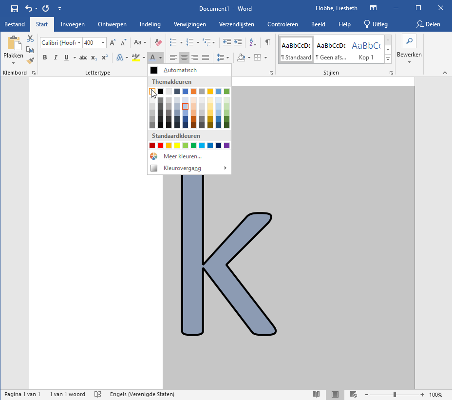 Change text color to white