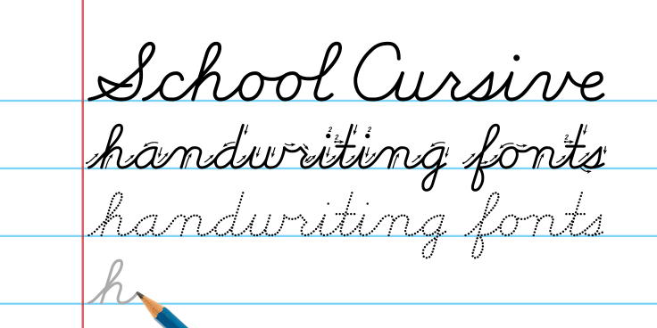 School Cursive - handwriting font
